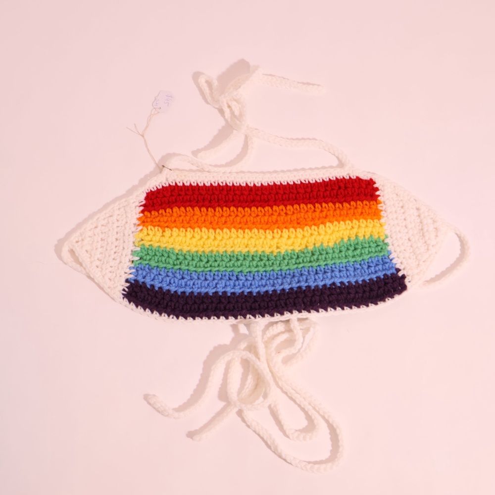 Handmade crochet top 🌈